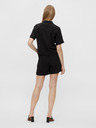 .OBJECT Pantaloncini neri in misto lino .OGGETTO Serpenti