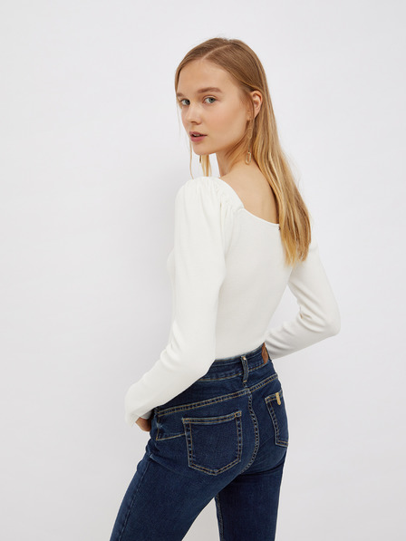 Liu Jo Camicia bianca da donna con maniche a balze Liu Jo