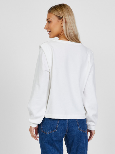 Liu Jo Camicia bianca da donna con maniche a palloncino in fantasia Liu Jo