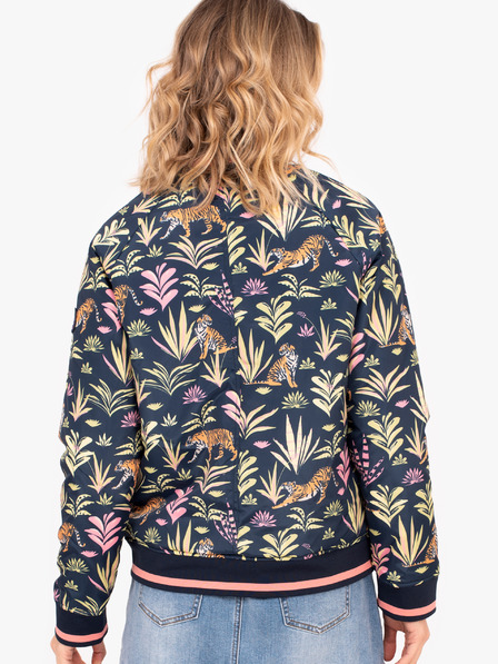 Brakeburn Bomber blu scuro da donna a fantasia Brakeburn