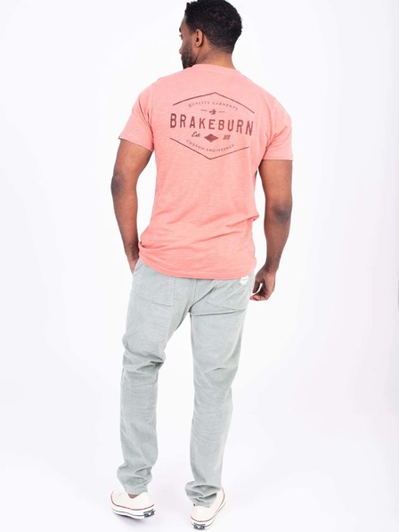 Brakeburn Camicia stampata da uomo rosa antico Brakeburn