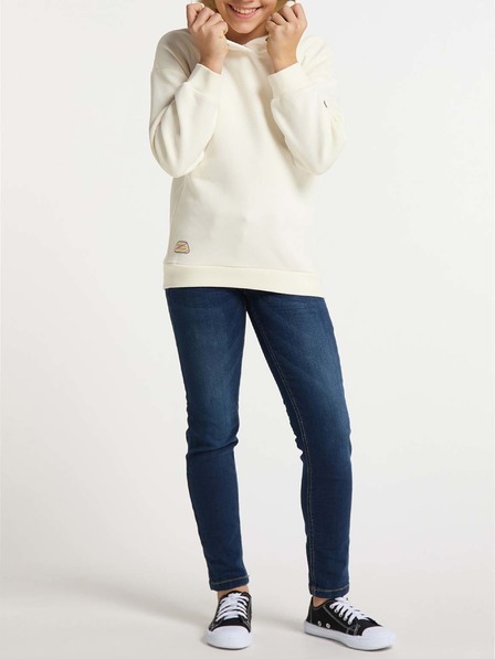 Ragwear Felpa con cappuccio crema per bambina Ragwear Elinka