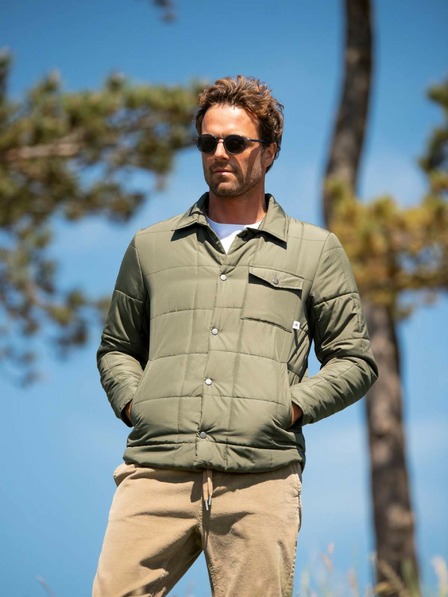 Brakeburn Camicia leggera da uomo color kaki Brakeburn