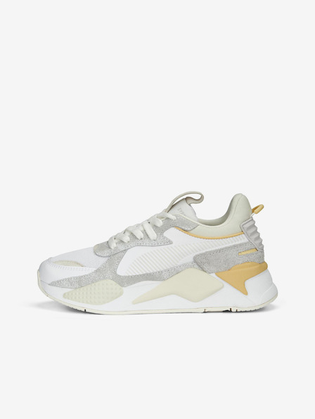 Puma Sneakers da donna grigie e bianche con dettagli in pelle scamosciata Puma RS-X Thrifted