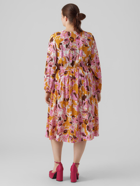 Vero Moda Curve Abito rosa da donna a fantasia VERO MODA CURVE Lis