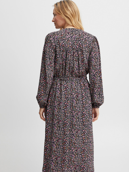Fransa Camicia floreale nera e rosa da donna Midriff Fransa