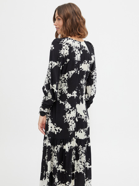 Fransa Abito midi fantasia donna bianco e nero Fransa