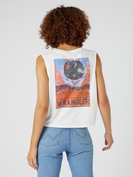 Wrangler Canotta Wrangler bianca da donna