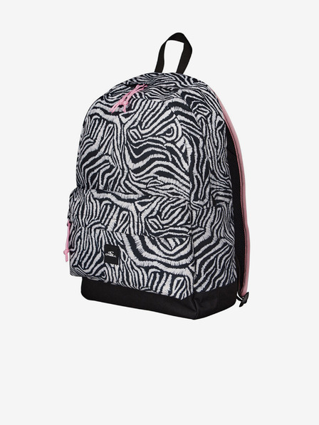 O'Neill Zaino da donna bianco e nero con stampa animale O'Neill COASTLINE GRAPHIC BACKPACK