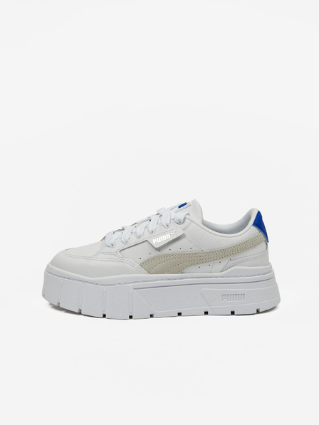 Puma Puma Mayze Stack Scarpe da ginnastica con plateau in pelle bianche da donna