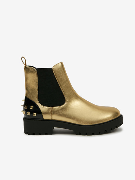 Desigual Biker Gold Ankle boots