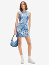 Desigual Mini abito a fantasia da donna blu Desigual Denam