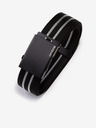 Ombre Clothing Cintura a righe da uomo grigia e nera Ombre Clothing