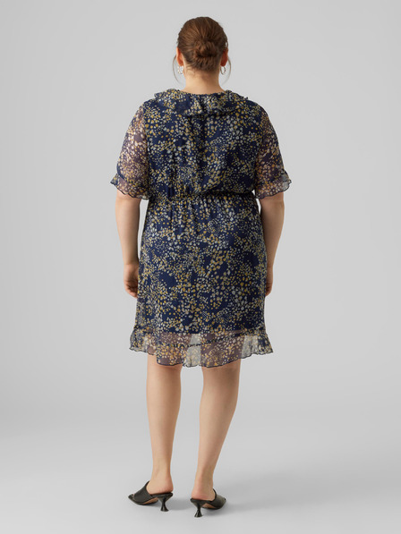 Vero Moda Curve Abito a fantasia blu scuro da donna di VERO MODA CURVE Dora