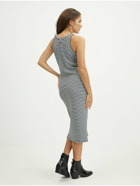 O'Neill Abito midi a righe bianco e nero da donna O'Neill Rib