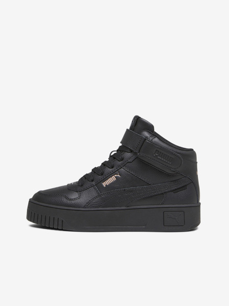Puma Puma nero Scarpe da ginnastica alla caviglia in pelle da donna Carina Street Mid