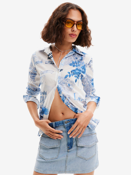 Desigual Flowers News Shirt