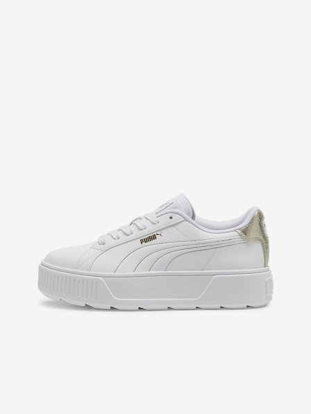 Puma Sneakers platform in pelle bianca da donna Puma Metallic Shine