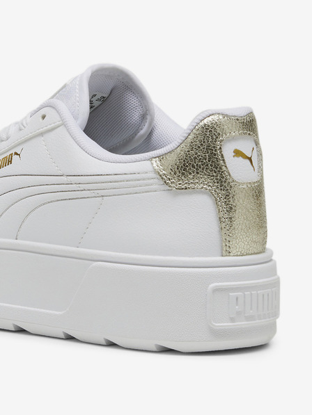 Puma Sneakers platform in pelle bianca da donna Puma Metallic Shine