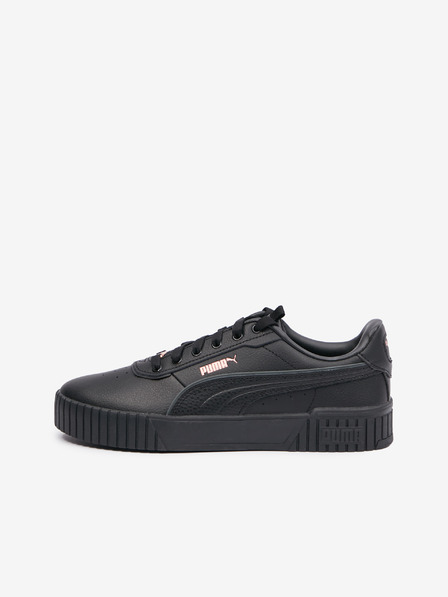Puma Scarpe da ginnastica nere da donna in pelle Puma Carina 2.0 Lux