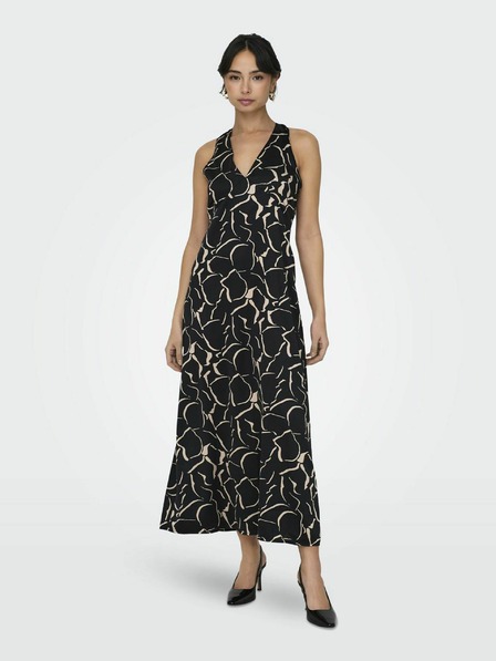 ONLY Abito midi nero fantasia donna ONLY Jane