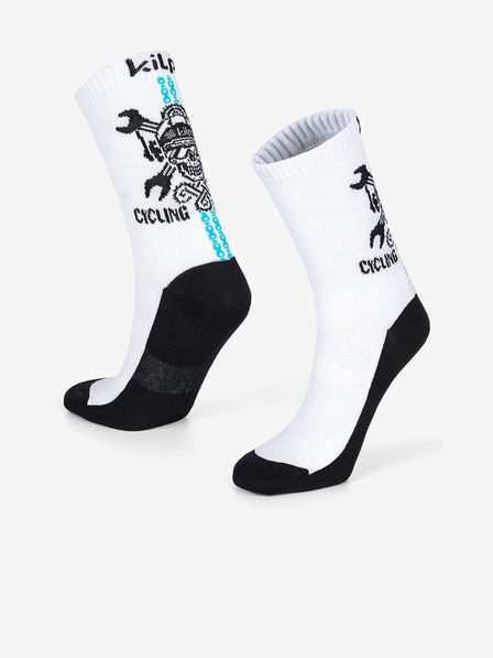Kilpi Calzini sportivi unisex bianchi e neri Kilpi Spurt
