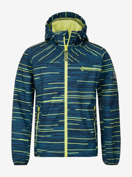 Kilpi Giacca softshell a righe da ragazzo color petrolio Kilpi RAVIO