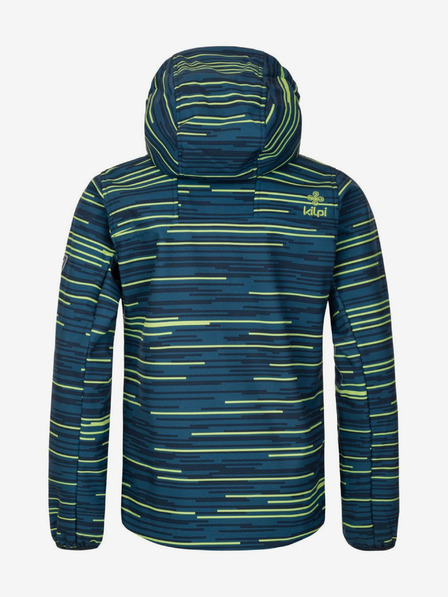 Kilpi Giacca softshell a righe da ragazzo color petrolio Kilpi RAVIO