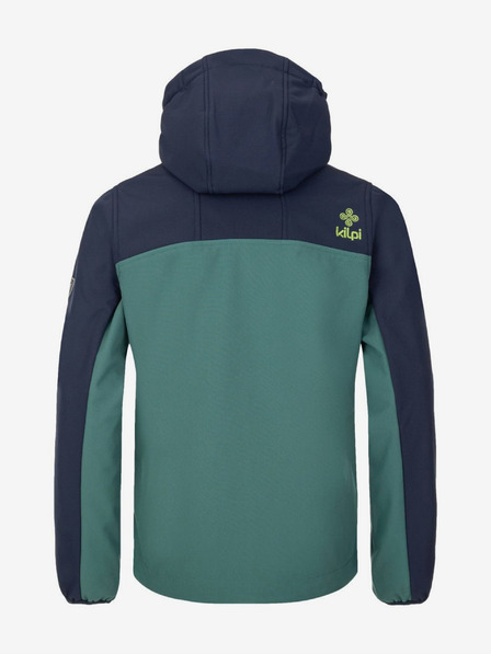 Kilpi Giacca softshell a righe da ragazzo color petrolio Kilpi RAVIO