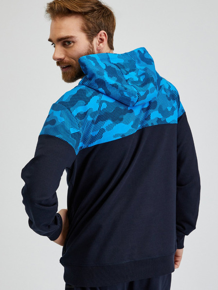 Sam 73 Felpa con cappuccio da uomo blu SAM73 Aquamarine