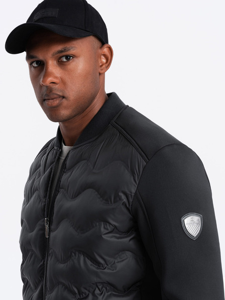 Ombre Clothing Bomber trapuntato da uomo Ombre Clothing