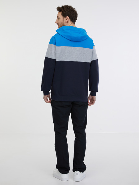 Sam 73 Felpa con cappuccio blu e nera da uomo SAM 73 Gerado